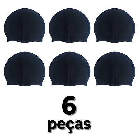 Touca Natação AX Silicone Adulto Macia PROMO 862 - PACK COM 6