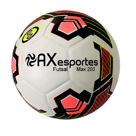 Bola Futsal AX Maxi 200 PLUS Matrizada PU STAR - EXCLUSIVIDADE