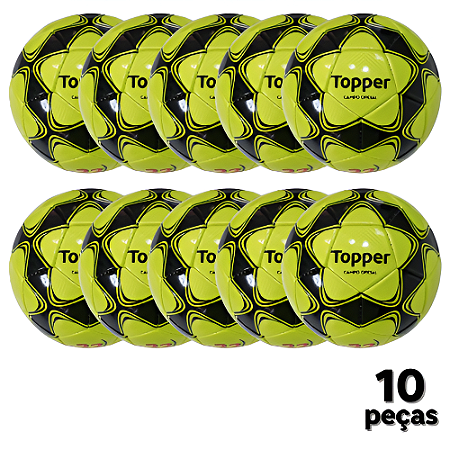 Bola Futebol CAMPO Topper Oficial 22 Com Costura PROMO - PACK COM 10
