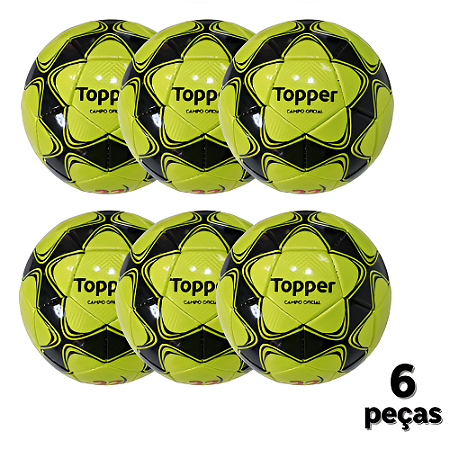 Bola Futebol CAMPO Topper Oficial 22 Com Costura PROMO - PACK COM 6
