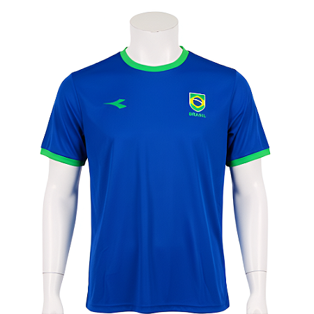CAMISA DIADORA BRASIL ADULTO MASCULINA AZUL ROYAL - PROMO