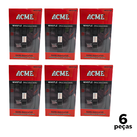 Apito Alta Frequência Acme Whistle A-526 X Kit com 7 Acessórios - 751 - PACK COM 6