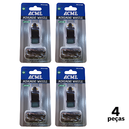 Apito com Cordão ACME AX Oficial A525 - 748 - PACK COM 4