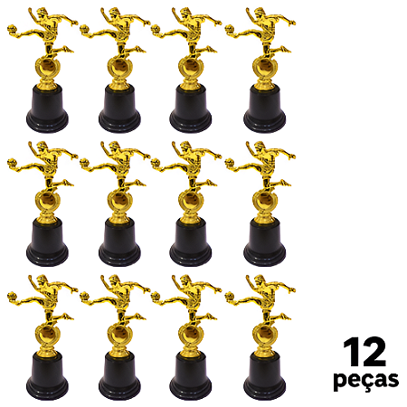 Troféu de ARTILHEIRO 17cm BASE REDONDA AX - YWA 473 / 253 - PACK COM 12