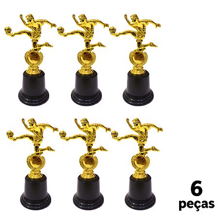 Troféu de ARTILHEIRO 17cm BASE REDONDA AX - YWA 473 / 253 - PACK COM 6