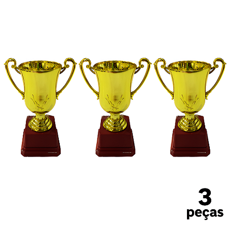 Taça AX Esportes YWA 509 P TAM 17cm - PACK COM 3