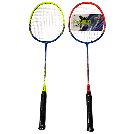 Kit Badminton 2 Raquetes Alum. Steel Frame DHS P280 com BOLSA