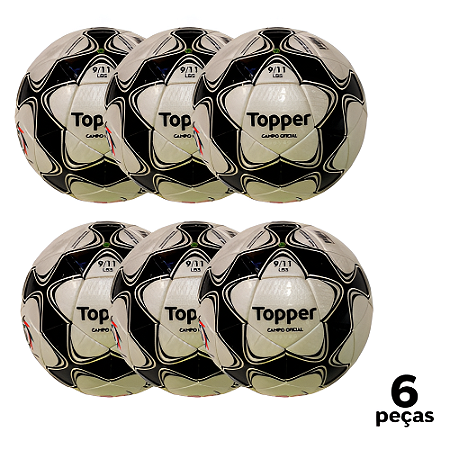 Bola Futebol CAMPO Topper Slick 22 Costurada PU AD. - PROMO - PACK COM 6
