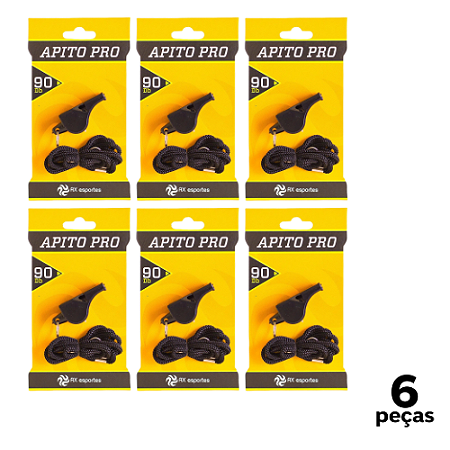 Apito Profissional AX Esportes Potente com 90 Db PROMO - FA 498  - PACK COM 6
