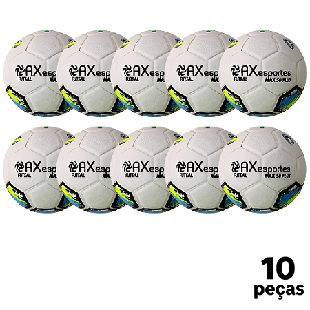 Bola Futsal AX Maxi 50 Of. PLUS Matrizada PU STAR Miolo Substituivel - PACK COM 10
