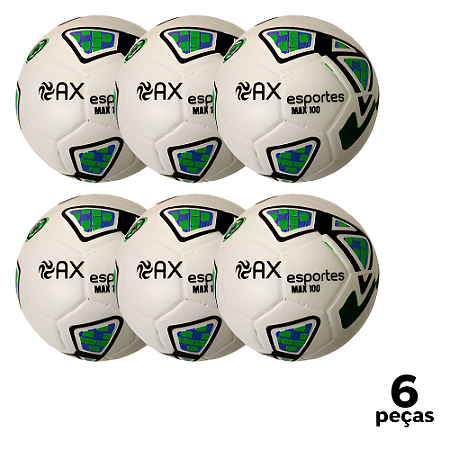 Bola Futsal AX Maxi 100 Of. PLUS Matrizada PU STAR  Miolo Substituivel - PACK COM 6