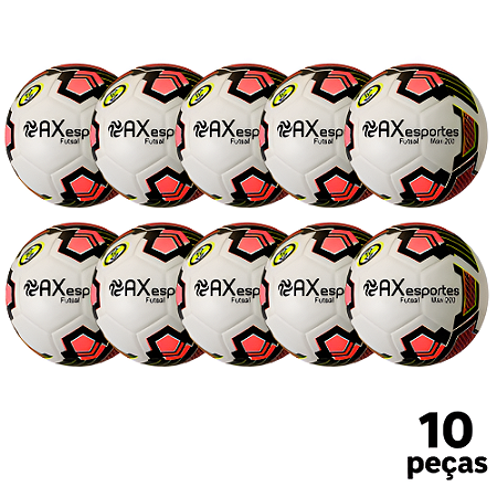 Bola Futsal AX Maxi 200 Of. PLUS Matrizada PU STAR  Miolo Substituivel - PACK COM 10