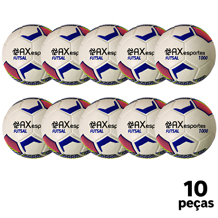 Bola Futsal Oficial AX Star 1000 Oficial PU  Miolo Substituivel  - PACK COM 10