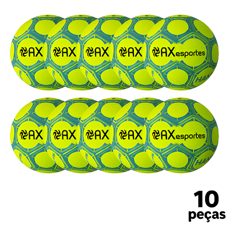 Bola Handebol H2L STAR Oficial Feminina AX PU Ultra Grip   Miolo Substituivel - AM/AZ - PACK COM 10