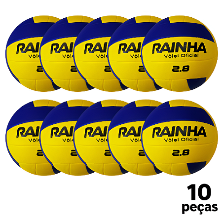Bola Vôlei Rainha Oficial 2.8 - PROMO - PACK COM 10