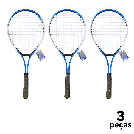 Raquete Tênis Campo AD/JUV 1 Raquetes Ferro AX CY com Bolsa (Unid.)  T27 - 27689 - PACK COM 3