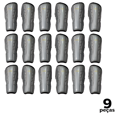 Caneleira Juvenil Cinza CIMA com Elástico - 798 - PACK COM 9