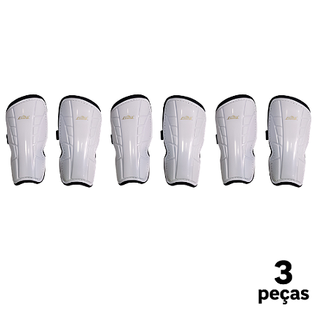 Caneleira Adulto Branca CIMA com Elástico - 799 - PACK COM 3