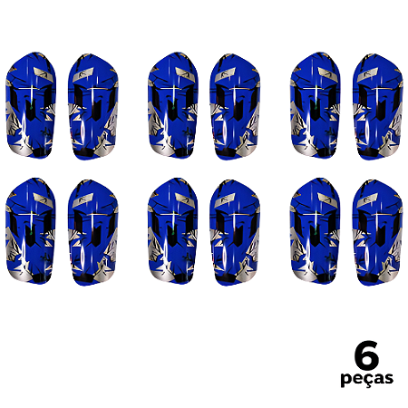 Caneleira Infantil Azul Super Fina AX - 800 - PACK COM 6