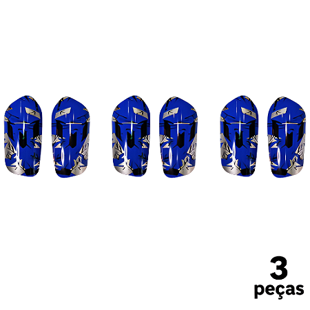 Caneleira Infantil Azul Super Fina AX - 800 - PACK COM 3