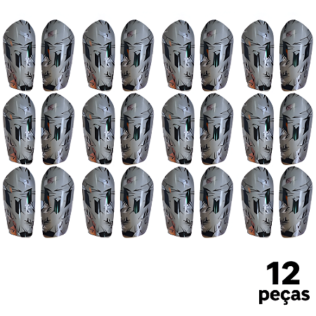 Caneleira Juvenil Cinza Super Fina AX - 801 - PACK COM 12