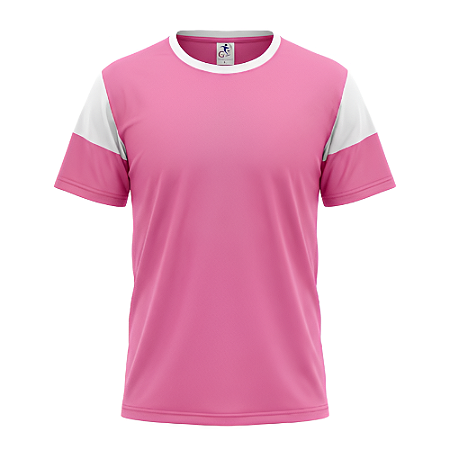 Jogo de Camisa AX Esportes Rosa com Branco - 10+1 Numeradas
