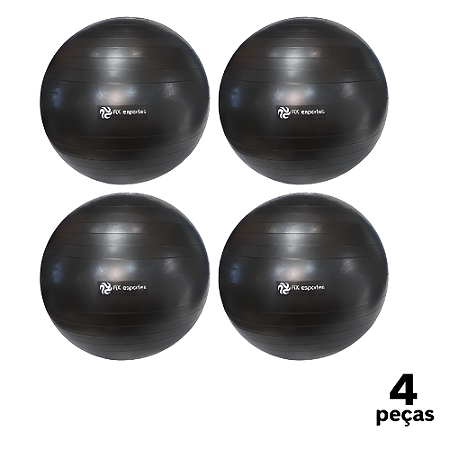 Bola Fitball 65cm Pilates Yoga Com Bomba Resist. 150KG AX  - 872 - PACK COM 4