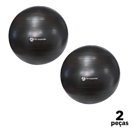 Bola Fitball 65cm Pilates Yoga Com Bomba Resist. 150KG AX  - 872 - PACK COM 2