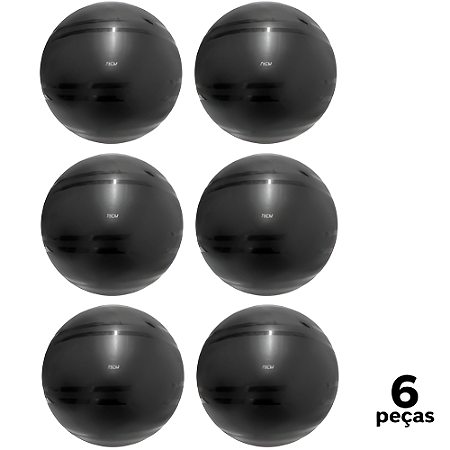 Bola Fitball 75cm Com Bomba AX PROMO - 478 - PACK COM 6