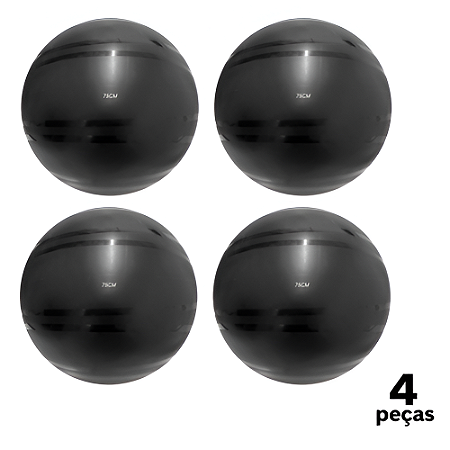 Bola Fitball 75cm Com Bomba AX PROMO - 478 - PACK COM 4