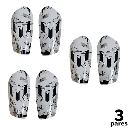 Caneleira Adulto Branca Super Fina AX - 802 - PACK COM 3 PARES