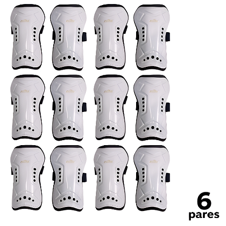 Caneleira Adulto Branca CIMA Ventilada com Elástico - 805 - PACK COM 6 PARES