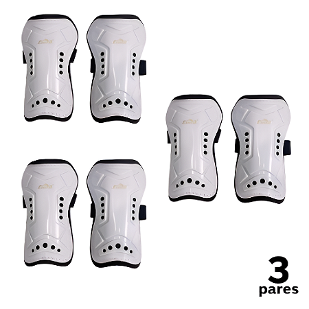 Caneleira Adulto Branca CIMA Ventilada com Elástico - 805 - PACK COM 3 PARES