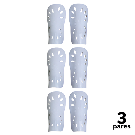 Caneleira Adulto Branca Ventilada Lisa AX - 808 - PACK COM 3 PARES