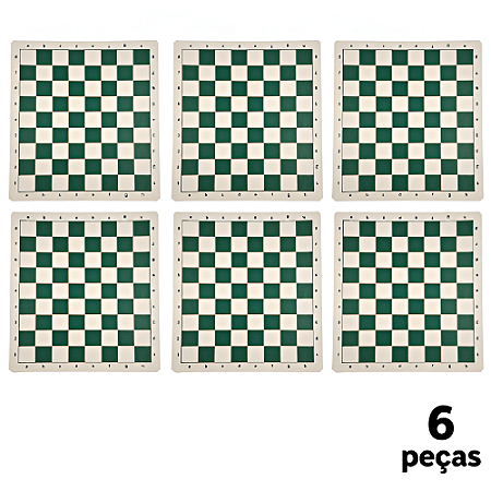 Tabuleiro p/ Xadrez Courvin AX Esportes 43,5x43,5cm  - FA509 - PACK COM 6