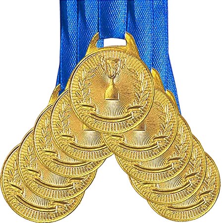 Medalha Honra ao Mérito Ouro AX 30mm - YWA 467-FA465-429 - PACK COM 100