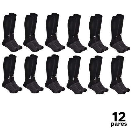 Meião Umbro Adulto Promo 2º L. Tam 39/43 PRETO - PACK COM 12 PARES