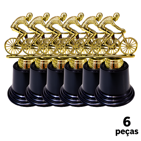 Troféu de Bicicleta 13cm Base Redonda AX  Y260 - PACK COM 6