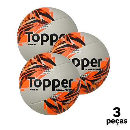 Bola Futebol SALÃO Topper  Dominator FX Fusion - PROMO - PACK COM 3