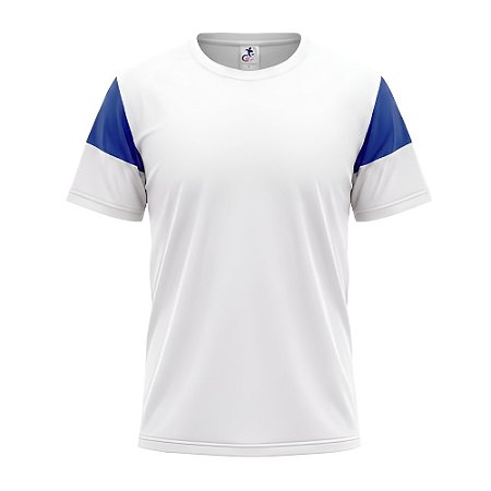 Jogo de Camisa AX Esportes Branco com Royal  - 7+1 Numeradas