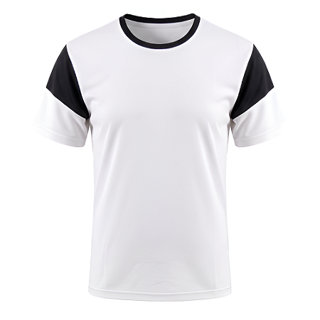 Jogo de Camisa AX Esportes Branco com Preto  - 7+1 Numeradas