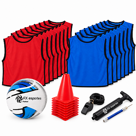 Kit FUTSAL TREINO ADULTO 2 times ESSENCIAL - 35 ITENS