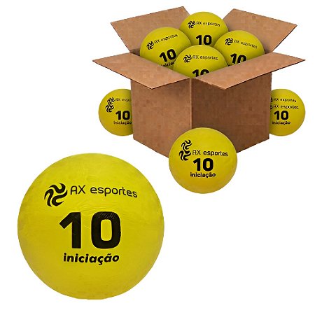 Bola Iniciação AX Nº 10 Amarela Grip PROMO 705 - CAIXA COM 60