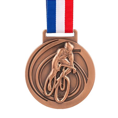Medalha Ciclismo Bronze AX 65mm - 982