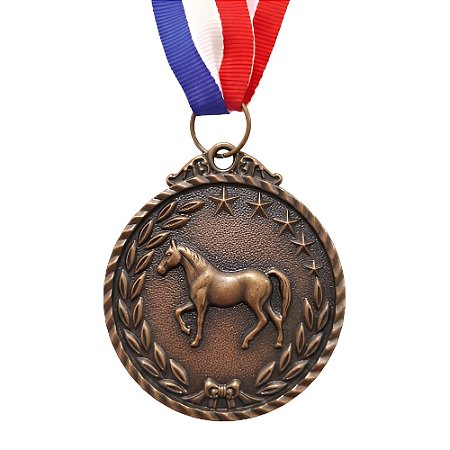 Medalha Cavalo Bronze AX 50mm - 981