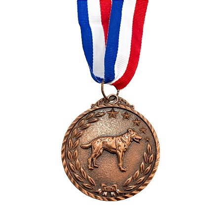 Medalha Cachorro Bronze AX 50mm Pet - 981