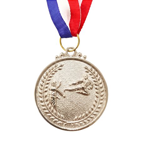 Medalha Artes Marciais Prata AX 50mm - 981