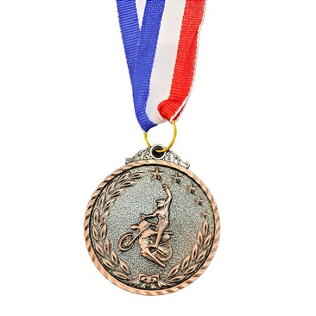 Medalha Moto Bronze AX 50mm - 981