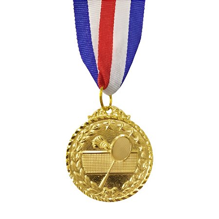 Medalha Badminton Ouro AX 50mm - 980
