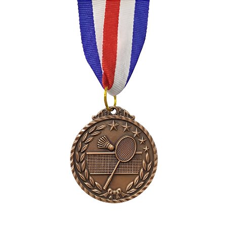 Medalha Badminton Bronze AX 50mm - 980